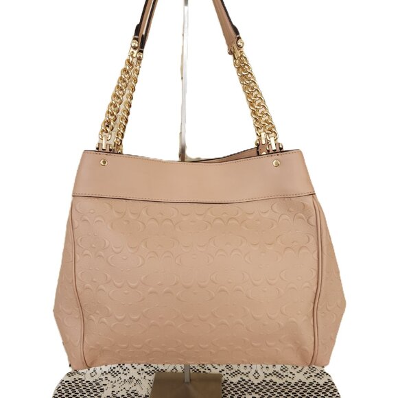 Euc Coach Lexy Tan Signature Leather Shoulder Bag Purse - Picture 4 of 17